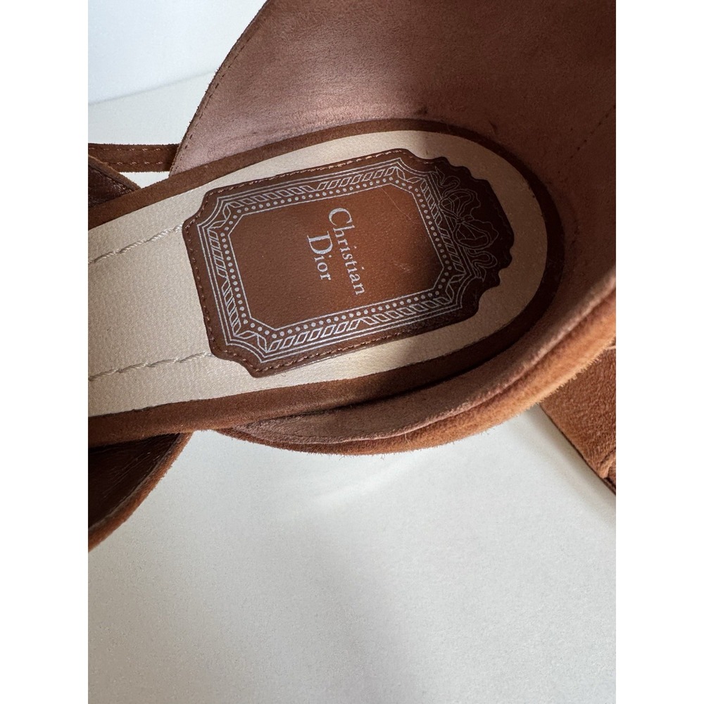 Christian Dior- Brown Suede Gladiator‎ Sandal Size 41 - Picture 8 of 13